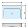 RONDO 600 Solid Surface Basin